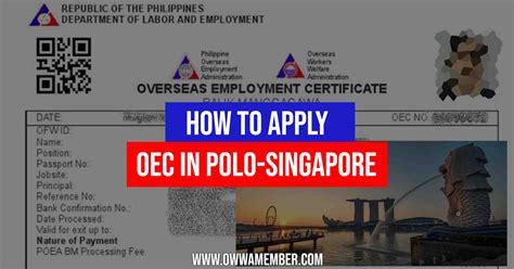 how to get oec in singapore|How to Apply OEC Certificate in Singapore .